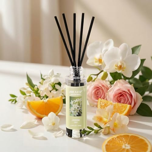 Airkeep Reed Diffuser Oil Refill/Jasmine Lily/3.38 oz / 1 Pack/Air Freshener & Aromatherapy Essential Oil Blend for