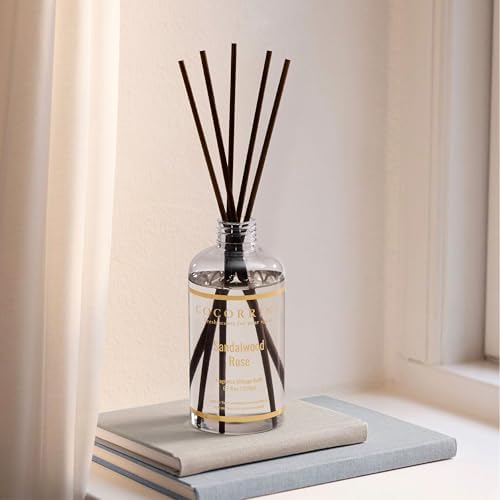 COCORRÍNA Refill - Sandalwood Rose 6.7 Fl.oz Reed Diffuser Refill with 8 Sticks