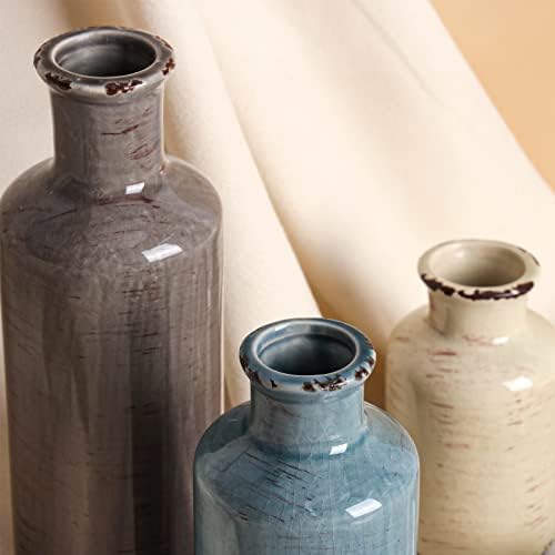 Ceramic Vases / Farmhouse Flower Vases Decor / A-morandi / Set of 3