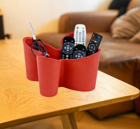 Flower Shape Remote Control Holder / Red