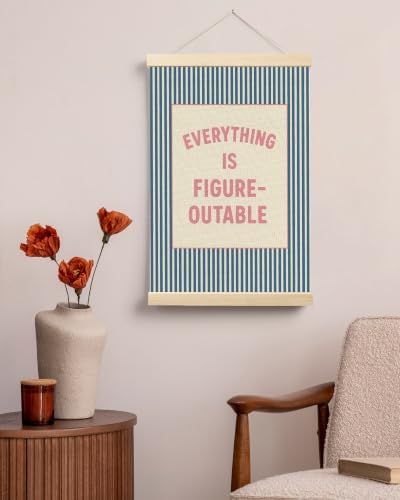 FGFK Positive Affirmations Wall Art Poster Hanger Frame 16x24 Inch