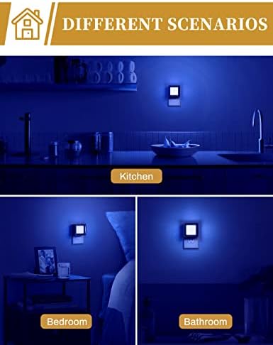 DORESshop Blue Night Light [2 Pack],Night Lights Plug Into Wall