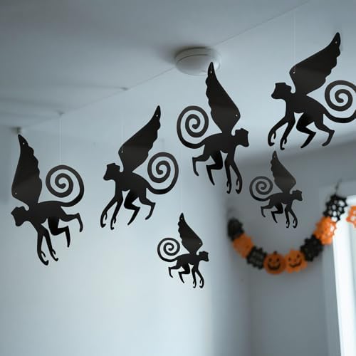 Preboun 15 Pcs Wizard Party Decoration Flying Hanging Monkey Banner