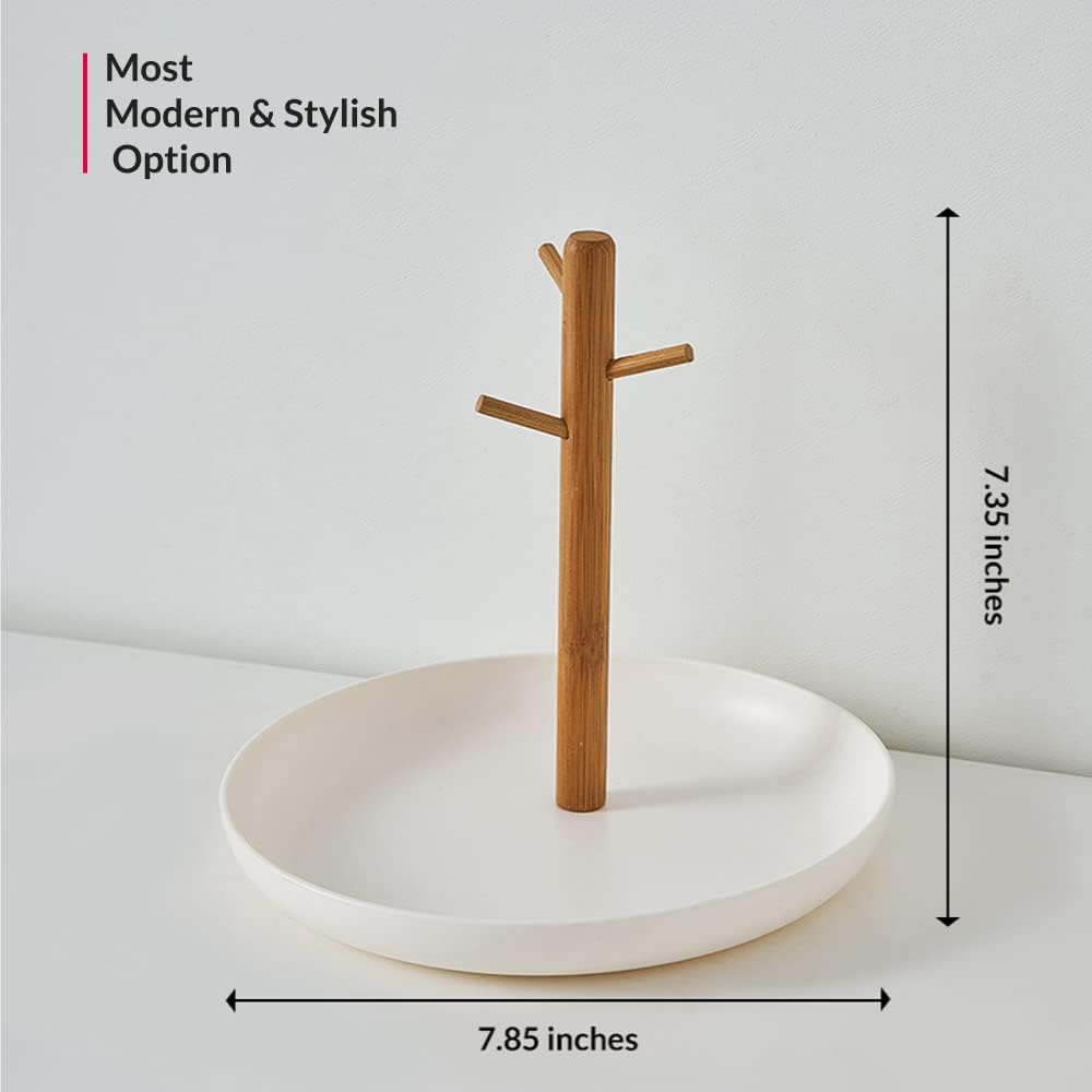 Wood 3-Tier Hanging Organizer / White Round