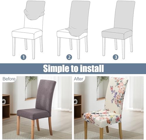 Dining Chair Covers, Stretch Seat Covers, Washable Furniture Protector