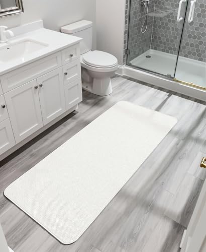 Bosap Bath Mat,Ultra Thin Bathroom Runner Rugs,Large Bath Mats for Bathroom,Quick Dry,Non-Slip,Machine Washable,Low