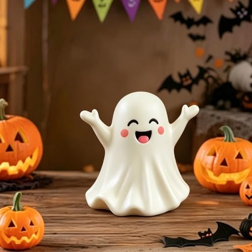 Halloween Ghost Figurine Cute Spooky Statues Unique Spooky Statue