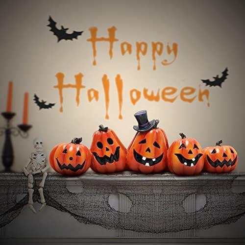 Hodao Halloween Pumpkin Decorations Indoor Jack O Lantern Tabletop Decor