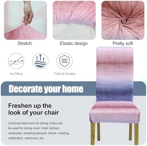 Dining Chair Covers, Stretch Seat Covers, Washable Furniture Protector