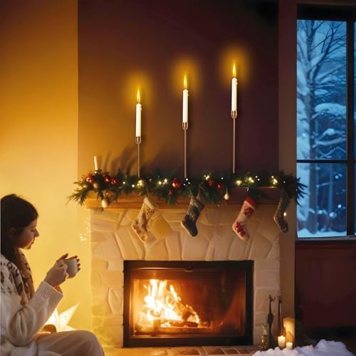 ChefBee 3PCS Gold Tall Taper & Pillar Candle Candlestick Holder