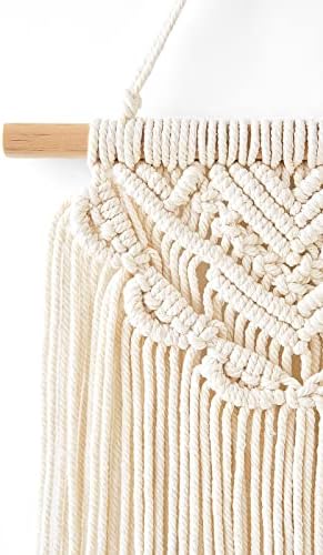 Macrame Wall Hanging Boho Wall Art Decor Woven Chic Bohemian Room Decor / Small / Set of 2