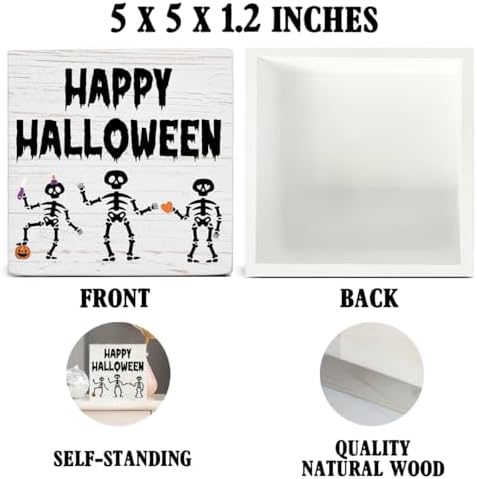 Halloween Decorations, Happy Halloween Wooden Sign Decor Desk Sign