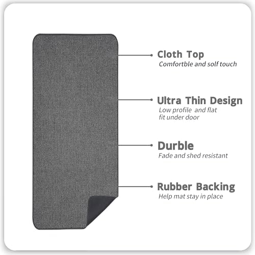 Bosap Bath Mat,Ultra Thin Bathroom Runner Rugs,Large Bath Mats for Bathroom,Quick Dry,Non-Slip,Machine Washable,Low