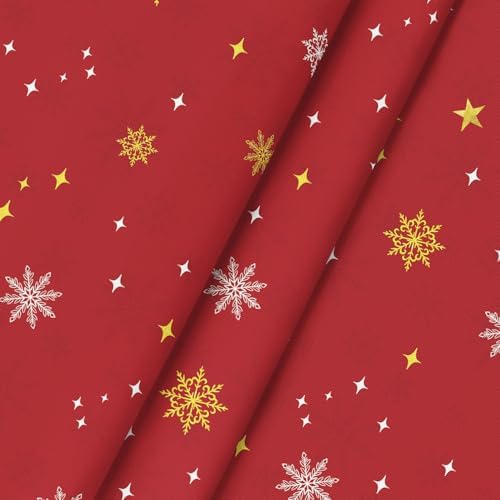 Horaldaily Christmas Tablecloth 90 x 90 Inch Round Christmas Trees Red