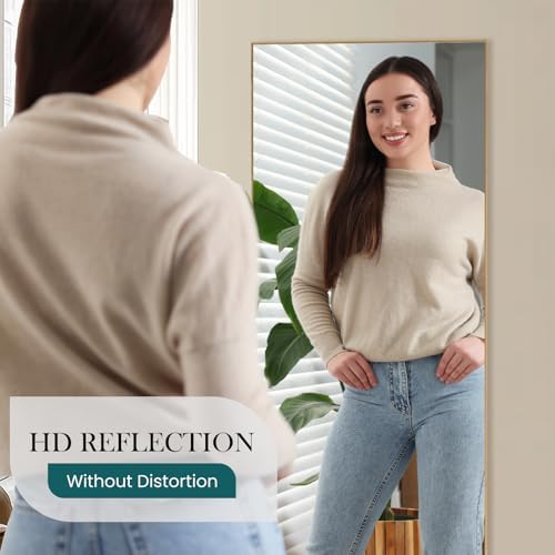 DUMOS 70.4"x25.6" Full Length Mirror with Stand, Full Body Floor Mirror