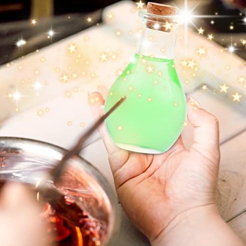 Eco-Fused Cosplay Potion Bottle with Holder - Clear Spherical, Wizard, Witch Costume Accessory - Stopper, Holder, Belt Loop