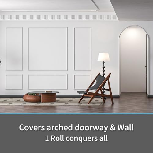 Self-Adhesive Panel Moulding Décor Lines / Molding Trim White / 30 Inch