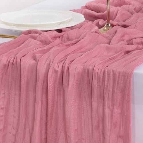 Cheesecloth Table Runner Fall Boho Wedding Birthday Party Home Decor