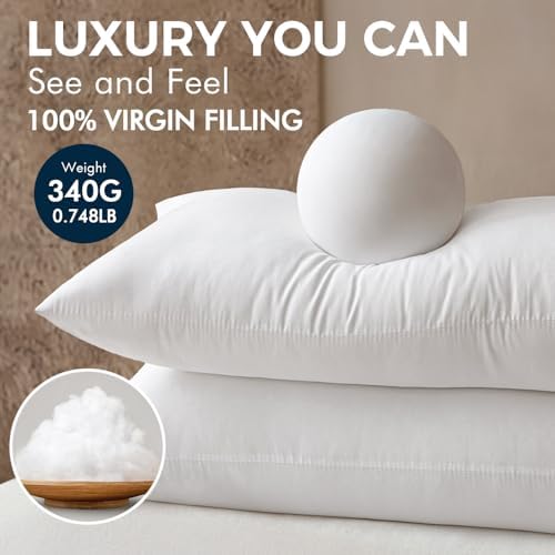 MIULEE 12x24 Throw Pillows Inserts 2 Pack, Decorative Pillows for Couch Bed