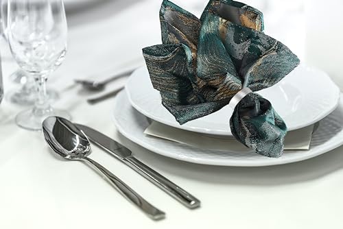 Silvery Napkin Rings-10 Pcs Stainless Steel Napkin Rings