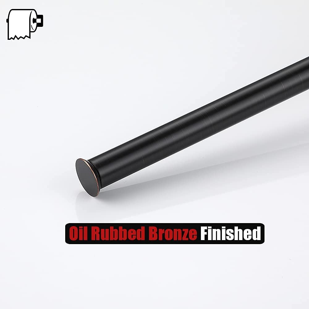 JQK Toilet Paper Storage Stand Oil Rubbed Bronze, 304 Stainless Steel Thicken 0.8mm Tissue Reserve Holder Dispenser for
