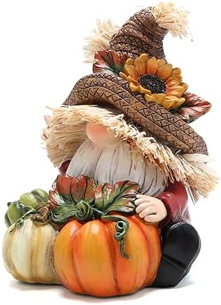 Hodao Fall Thanksgiving Pumpkin Gnomes Decorations for Home, Fall Decor