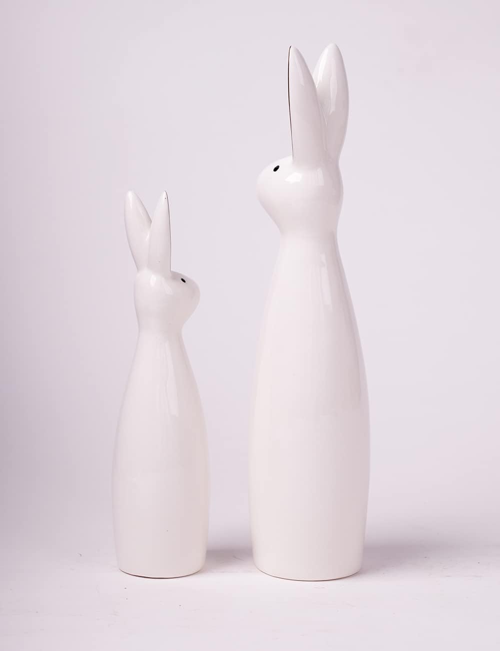 Rabbit Sculpture Bunny Figurine Statue Modern Decor Art Animal Gift / Set of 2
