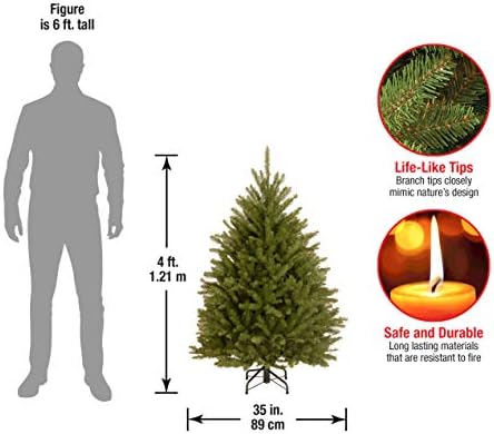 National Tree Company 4ft Unlit Dunhill Fir Mini Artificial Christmas Tree