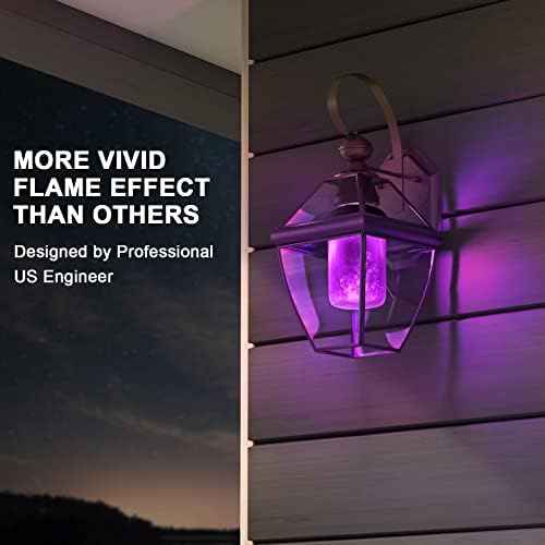 Hompavo 【Upgraded Flame Light Bulbs for Home Decor with Upside Down Effect