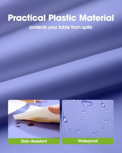 Pureegg Plastic Table Cloth Disposable 10 Pack, 54 x 108 Inch, Lavender