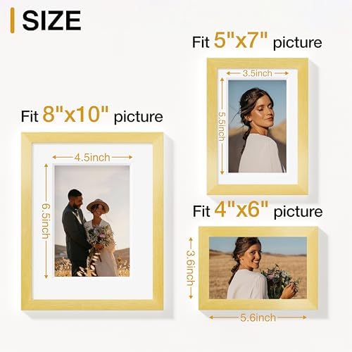 Vittanly 15 Pack Picture Frames Collage Wall Decor, Wall/Tabletop Display