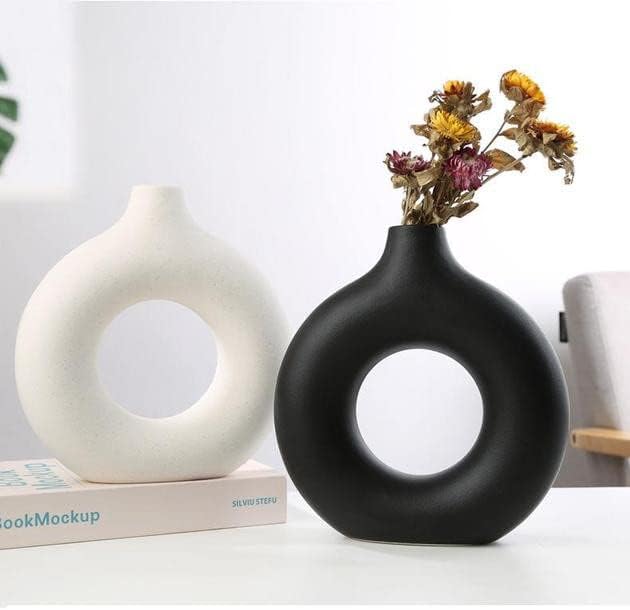 Ceramic Vases for Pampas Grass / White / Medium