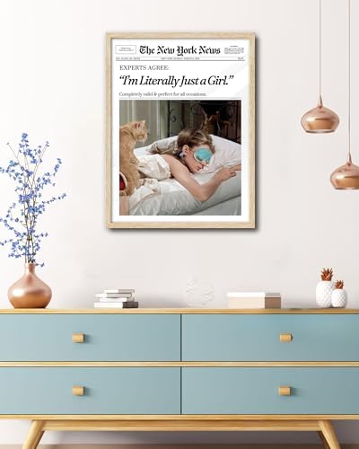 EcoHest 16x20 in Audrey Hepburn I'm Literally Just a Girl Framed Wall Art