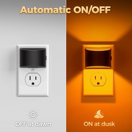 DORESshop Night Light, Night Lights Plug into Wall, Adjustable, Amber