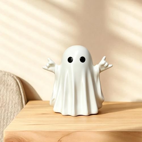 Halloween Ghost Figurine Resin Rock Finger Ghost Statue