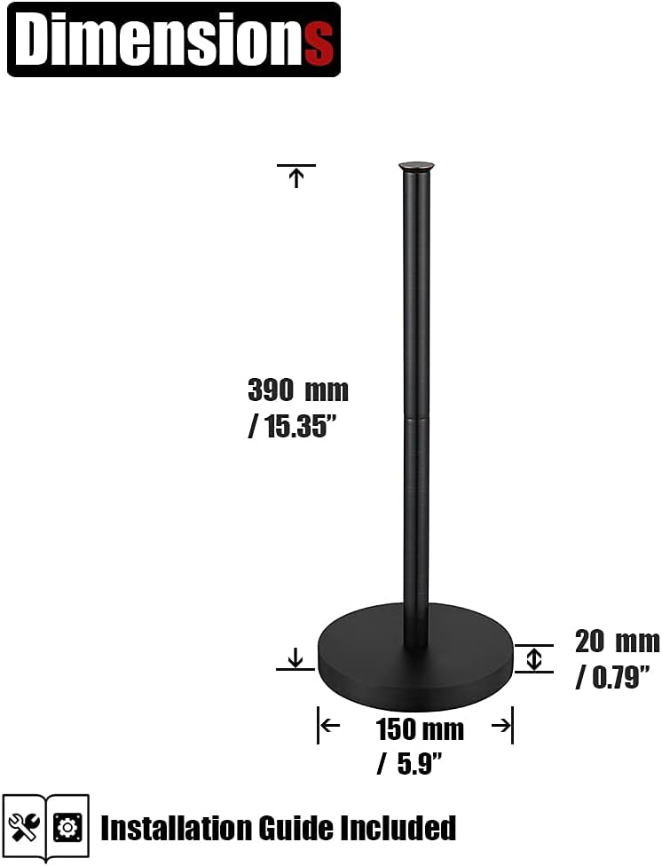 JQK Toilet Paper Storage Stand Oil Rubbed Bronze, 304 Stainless Steel Thicken 0.8mm Tissue Reserve Holder Dispenser for