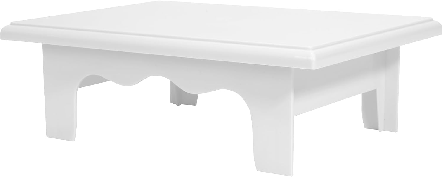 in Plastic Display Stand Riser for Treats / White / 10 x 7 x 3