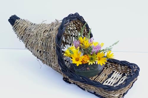 cornu copia basket Black Edge - size. 20 inches