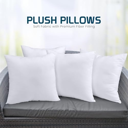 Utopia Bedding Throw Pillows, Decorative 22x22 Pillow Inserts, Set of 4