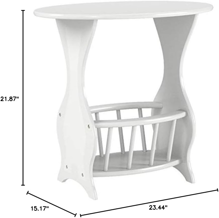 Frenchi Furniture Magazine Table Finish: White