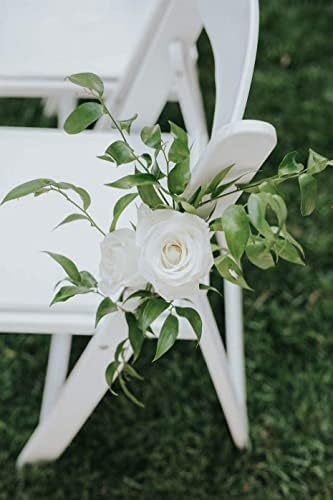 Laelfe 12 PCS Artificial Flowers Roses Silk Flowers Fake Long Stem Artificial Roses for Home Wedding Bathroom Kitchen Decorations