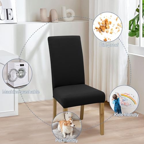 Dining Chair Covers, Stretch Seat Covers, Washable Furniture Protector