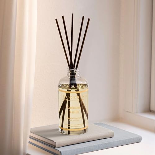 COCORRÍNA Reed Diffuser Refill - Cashmere Vanilla 6.7 Fl.oz Reed Diffuser Refill with 8 Sticks