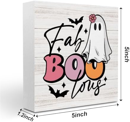 Cute Halloween Decor Indoor Fab Boo Sign Ghost Decorations