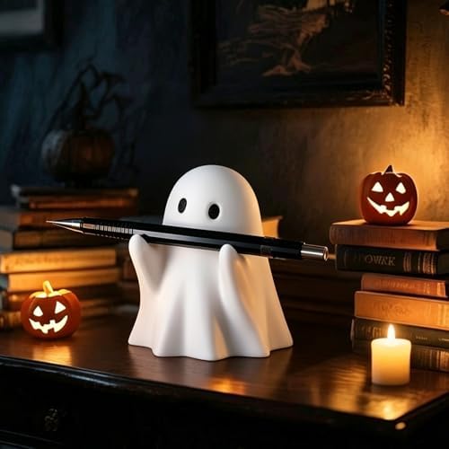 Halloween Ghost Figurine Funny Pen Holder Ghost Statue