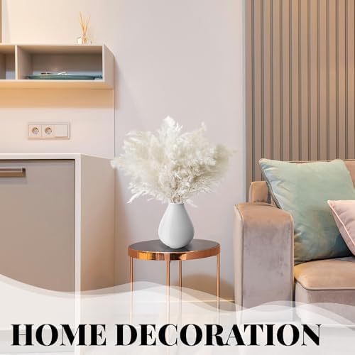 30PCS White Pampas Grass for Home Decor - Elegant Boho Decor - Premium Quality Pampas Grass Stems - Perfect for House, Nursery, Western, Wedding, Table, and Bohemian Decor