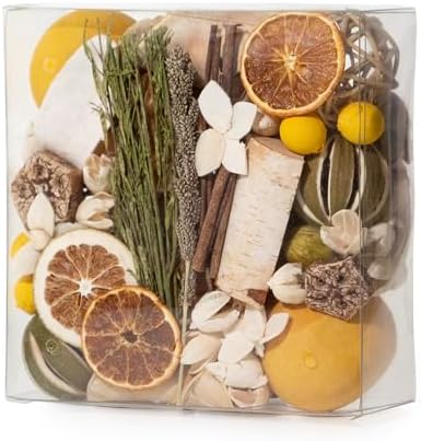 ANDALUCA Maison Box Fragrance Potpourri Decorative Vase & Bowl Filler Home Décor (Citrus Verbena)