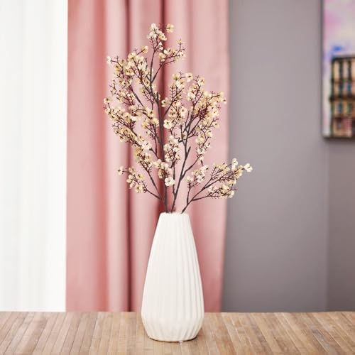 10 Pcs Fake Flowers, Real Touch Babys Breath Artificial Flowers, Champagne