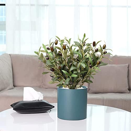 Olive Branches Artificial Plants Greenery Stems Olive Leaves Fake Fruits Silk Plants / Set of 5