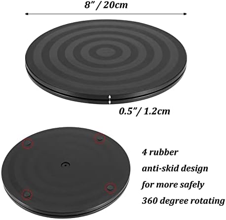 Turntable Rustic Wooden Serving Tray / Distressed & Turnable